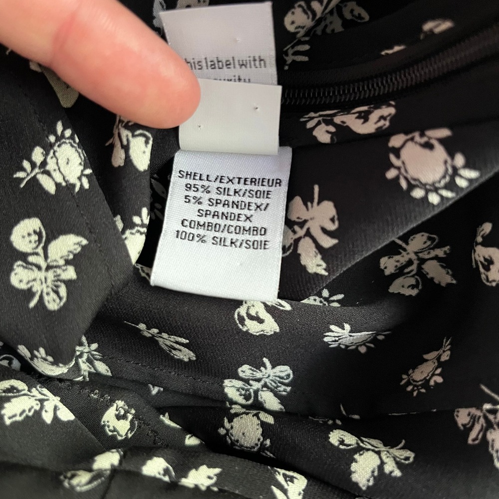Diane von Furstenberg Fionna Dress Silk Floral Ruffle Tiered Long Sleeve size 2 - Picture 14 of 16